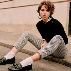 Sezane Clara Pants in Black ecru